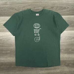 Vintage U2 Shirt Mens XL PopMart Tour 97 Green Anvil Concert Band Tee 90s USA